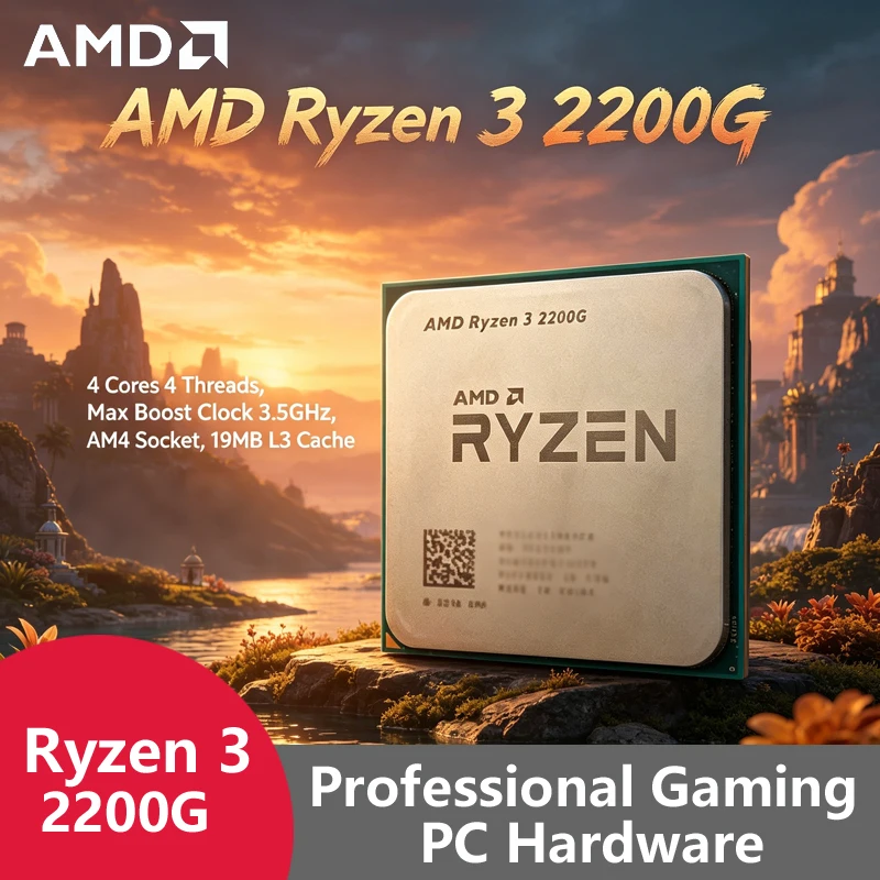 Pc Gaming Entry - Processore AMD Ryzen 3 2200G AM4
