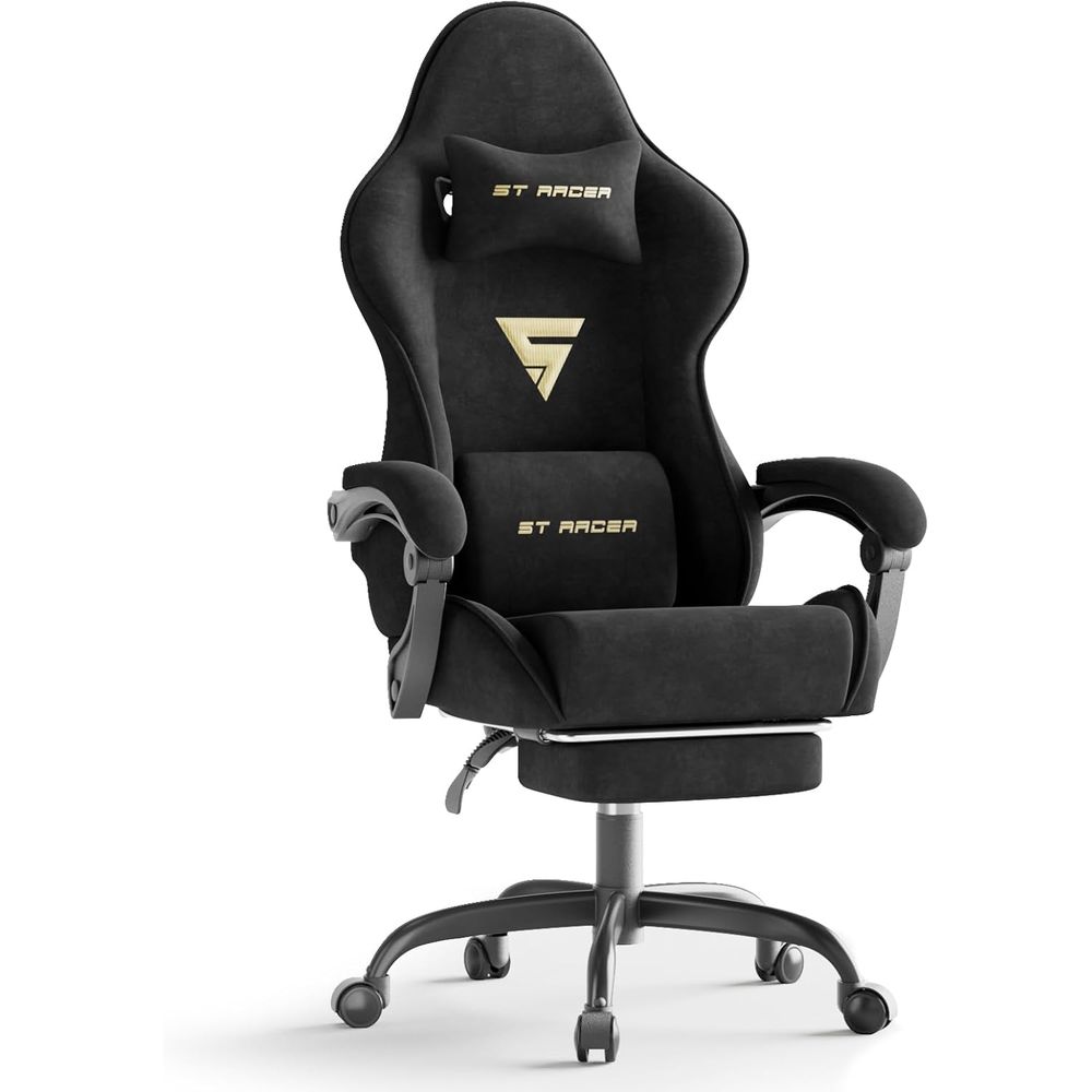 Pc Gaming Usa - Sedia da Gaming Ergonomica in Velluto