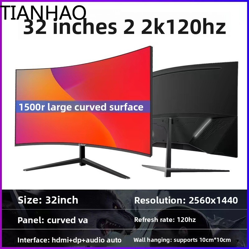 Pc Gaming Ultrawide Monitor - Schermo HD 27 per PC da