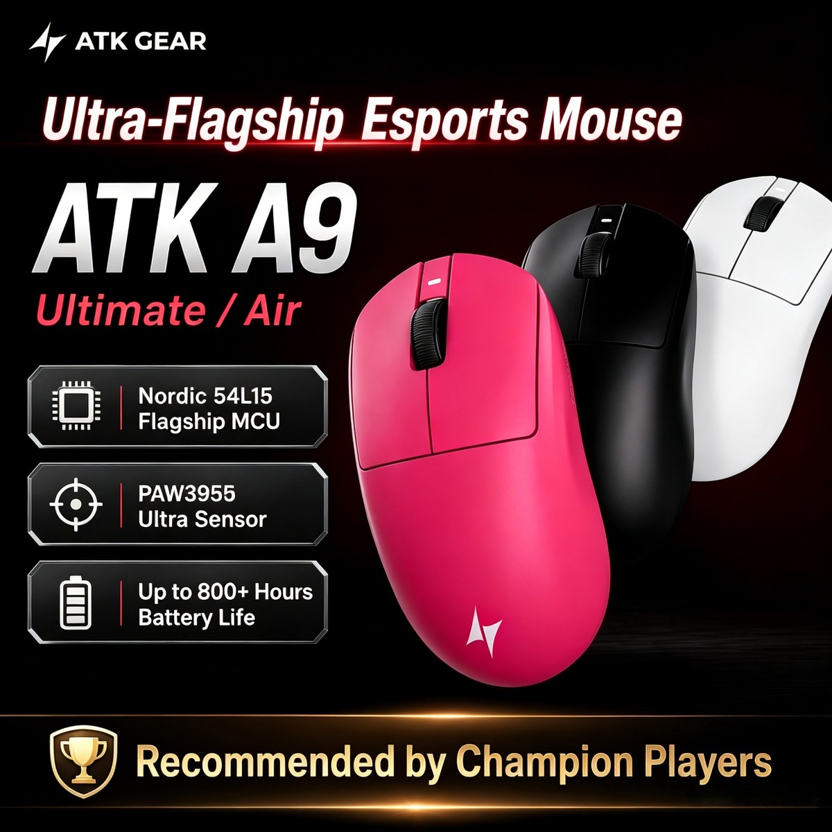 Pc Gaming Ultra - Mouse da gioco ATK DragonFly A9