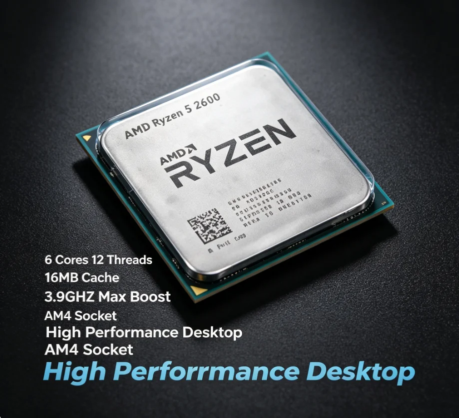 Pc Gaming Entry - Processore AMD R5 2600 AM4, 6