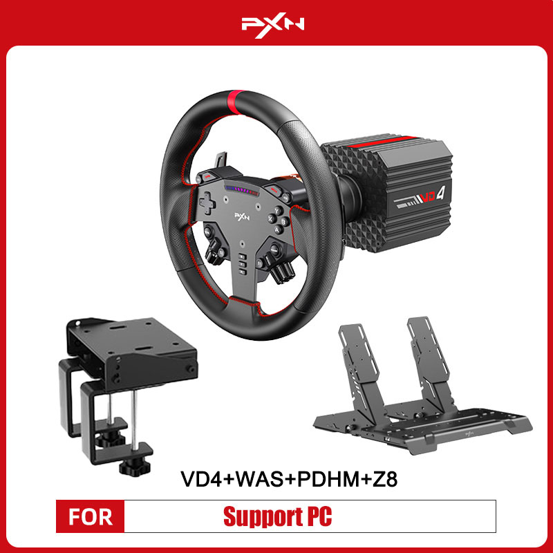 Pc Gaming Entry - Volante da corsa PXN V4D Bundle,