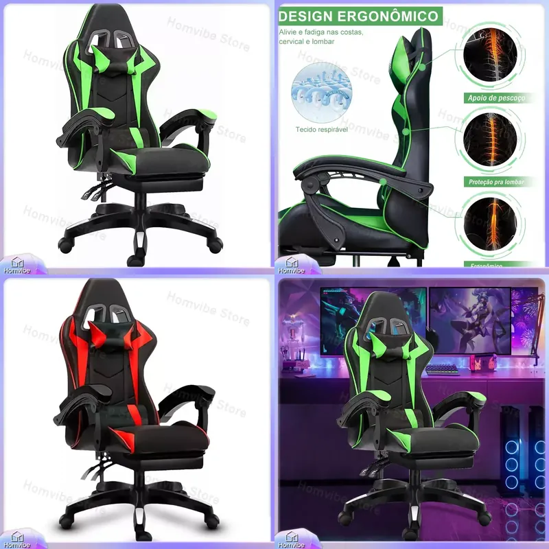 Pc Gaming Usa - Sedia da Gaming Ergonomica con Schienale