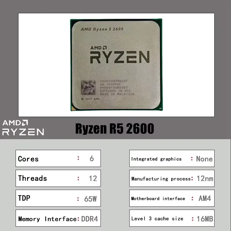 Processore Desktop AMD R5 2600 - Pc Gaming Entry recensione e prezzo