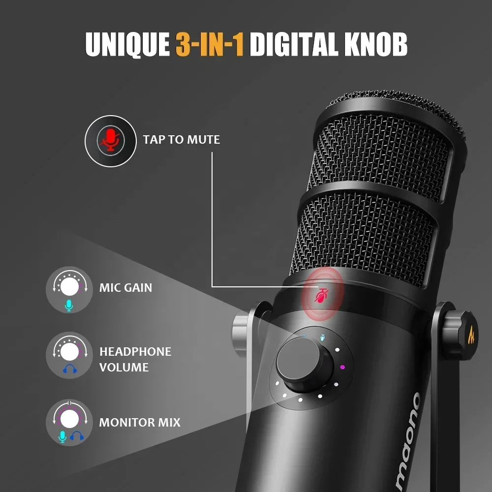 Microfono dinamico MAONO XLR U - Gaming Controller recensione e prezzo