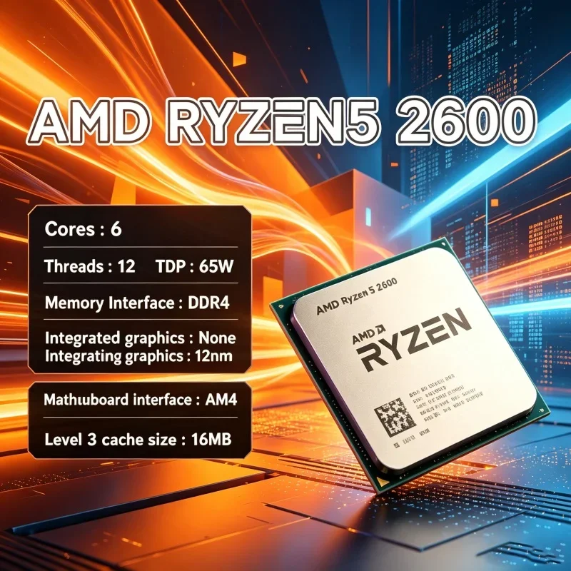 Processore AMD R5 2600 AM4, 6  - Pc Gaming Entry recensione e prezzo