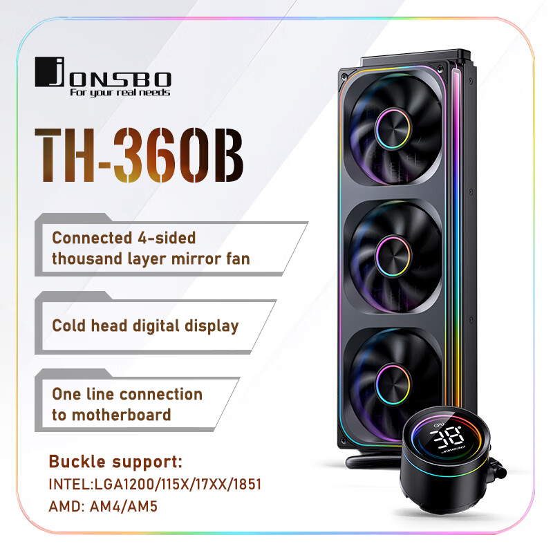 Jonsbo TH-360 AIO CPU Raffredd - Pc Water Cooling recensione e prezzo